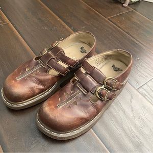 vintage brown mary jane dr martens